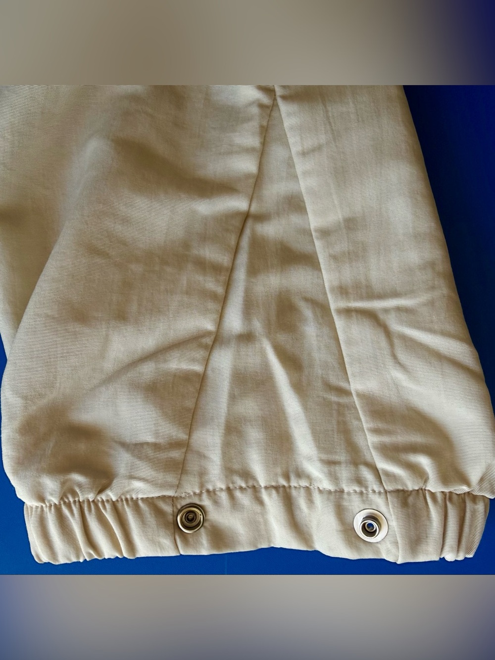New Balance Made in USA Men’s S Cream Track Pants Lined Snap Cuffs - Picture 8 of 11